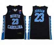 Men's North Carolina #23 Michael Jordan Black Stitched College Basketball Jersey