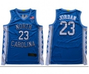 Men's North Carolina #23 Michael Jordan Blue Stitched College Basketball Jersey