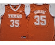 Men's Texas Longhorns #35 Kevin Durant Orange Stitched Jersey