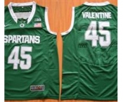 Michigan State Spartans #45 Denzel Valentine Green Basketball Stitched NCAA Jersey