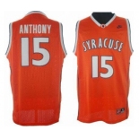 NCAA Syracuse #15 Carmelo Anthony Stitched Orange Jersey