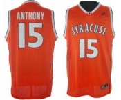 NCAA Syracuse #15 Carmelo Anthony Stitched Orange Jersey