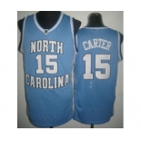 North Carolina #15 Vince Carter Blue Revolution 30 College Basketball Jersey