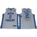 North Carolina #2 Joel Berry II White Basketball Stitched NCAA Jersey