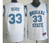 North Carolina #33 Larry Bird White NCAA Basketball Jerseys