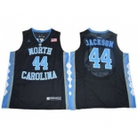 North Carolina #44 Justin Jackson Black Basketball Stitched NCAA Jersey