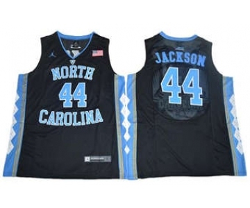 North Carolina #44 Justin Jackson Black Basketball Stitched NCAA Jersey