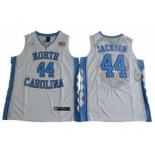 North Carolina #44 Justin Jackson White Basketball Stitched NCAA Jersey