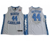 North Carolina #44 Justin Jackson White Basketball Stitched NCAA Jersey