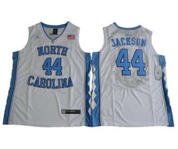 North Carolina #44 Justin Jackson White Basketball Stitched NCAA Jersey