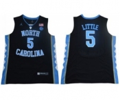 North Carolina #5 Nassir Little Black Basketball Stitched NCAA Jersey