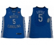 North Carolina #5 Nassir Little Blue Basketball Stitched NCAA Jersey