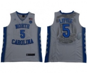 North Carolina #5 Nassir Little White Basketball Stitched NCAA Jersey