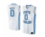 North Carolina Tar Heels #0 Nate Britt White College Basketball Jersey