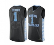 North Carolina Tar Heels #1 Theo Pinson Black College Basketball Jersey