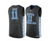 North Carolina Tar Heels #11 Shea Rush Black College Basketball Jersey