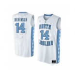 North Carolina Tar Heels #14 Brandon Robinson White College Basketball Jersey