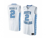 North Carolina Tar Heels #2 Joel Berry II White College Basketball Jersey