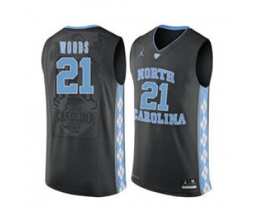 North Carolina Tar Heels #21 Seventh Woods Black College Basketball Jersey