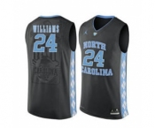 North Carolina Tar Heels #24 Kenny Williams Black College Basketball Jersey