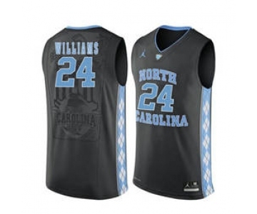 North Carolina Tar Heels #24 Kenny Williams Black College Basketball Jersey