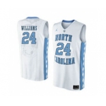 North Carolina Tar Heels #24 Kenny Williams White College Basketball Jersey