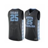 North Carolina Tar Heels #25 Aaron Rohlman Black College Basketball Jersey