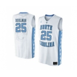 North Carolina Tar Heels #25 Aaron Rohlman White College Basketball Jersey