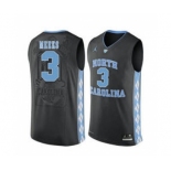 North Carolina Tar Heels #3 Kennedy Meeks Black College Basketball Jersey