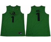 Oregon Ducks #1 Bol Bol Apple Green Limited Stitched College Basketball Jersey