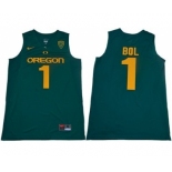 Oregon Ducks #1 Bol Bol Dark Green Limited Stitched College Basketball Jersey