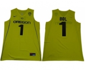 Oregon Ducks #1 Bol Bol Yellow Limited Stitched College Basketball Jersey