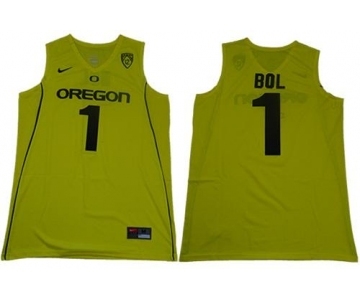 Oregon Ducks #1 Bol Bol Yellow Limited Stitched College Basketball Jersey