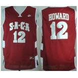 SACA High School Dwight Howard #12 Red Basketball Jersey