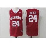 Sooners #24 Buddy Hield Red Basketball New XII Stitched NCAA Jersey