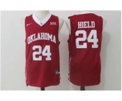 Sooners #24 Buddy Hield Red Basketball New XII Stitched NCAA Jersey