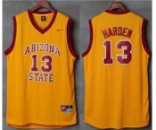 Sun Devils #13 James Harden Gold Basketball Stitched NCAA Jersey