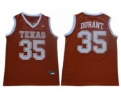 Texas Longhorns #35 Kevin Durant Orange Stitched College Basketball Jersey