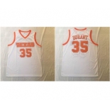 Texas Longhorns #35 Kevin Durant White Stitched College Basketball Jersey