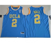 UCLA Bruins #2 Lonzo Ball Blue Basketball Stitched NCAA Jersey