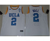 UCLA Bruins #2 Lonzo Ball White Basketball Stitched NCAA Jersey