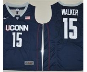 UConn Huskies #15 Kemba Walker Navy Blue Basketball Stitched NCAA Jersey