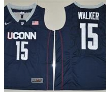 UConn Huskies #15 Kemba Walker Navy Blue Basketball Stitched NCAA Jersey