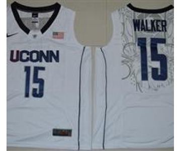 UConn Huskies #15 Kemba Walker White Basketball Stitched NCAA Jersey