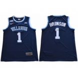 Villanova Wildcats #1 Jalen Brunson Navy Blue Stitched NCAA Basketball Jersey