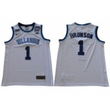 Villanova Wildcats #1 Jalen Brunson White Stitched NCAA Basketball Jersey