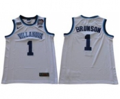 Villanova Wildcats #1 Jalen Brunson White Stitched NCAA Basketball Jersey