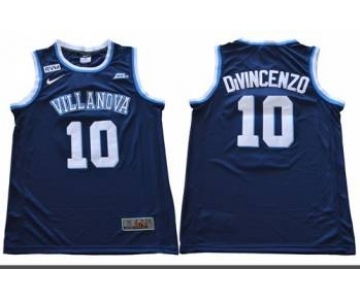 Villanova Wildcats #10 Donte DiVincenzo Navy Blue Stitched NCAA Basketball Jersey