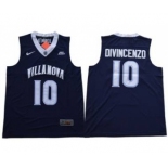 Villanova Wildcats #10 Donte DiVincenzo Navy Blue V Neck Stitched NCAA Basketball Jersey