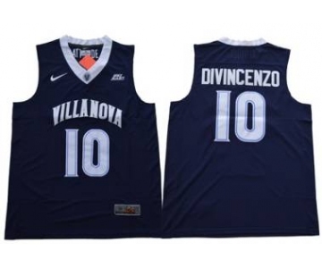 Villanova Wildcats #10 Donte DiVincenzo Navy Blue V Neck Stitched NCAA Basketball Jersey